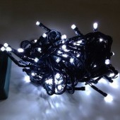 10M 100Leds Bullet Shaped White LED Light String For Christmas Tree 2Pcs