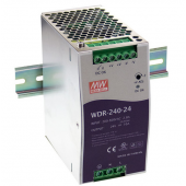 WDR-240 240W Mean Well Single Output Industrial DIN RAIL Power Supply