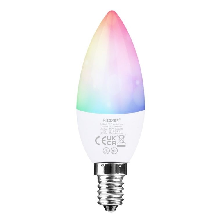 FUT108 AC100-240V 4W RGB+CCT Candle Light MiLight LED Bulb