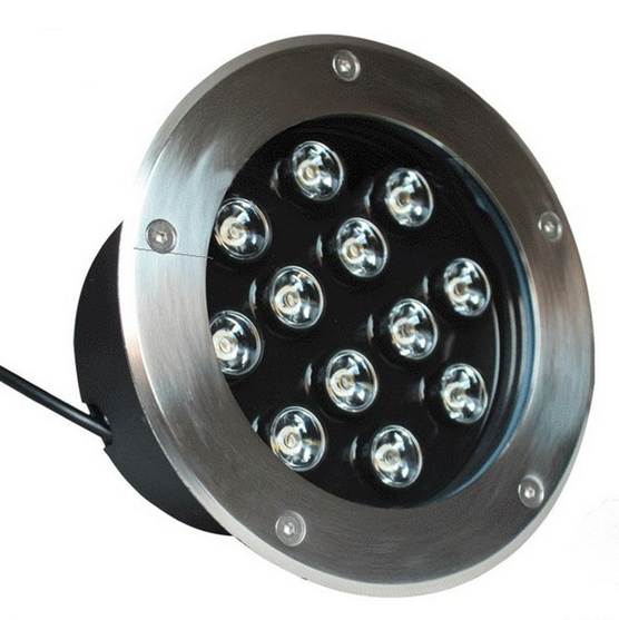 12W IP68 Waterproof Single Color LED Underground Light Yard Lamp