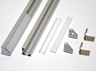 1 Meter Aluminum Channel L Shaped Mounted Profile For LED Strips