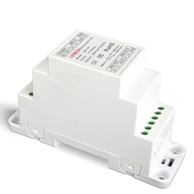 LTECH DIN-121 DIN Rail DMX Signal Amplifier DC12-24V Input