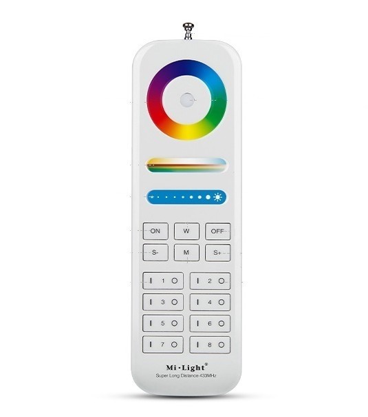 Mi.Light FUT086 433MHz 8-Zone RGB+CCT RF Wireless Remote Controller