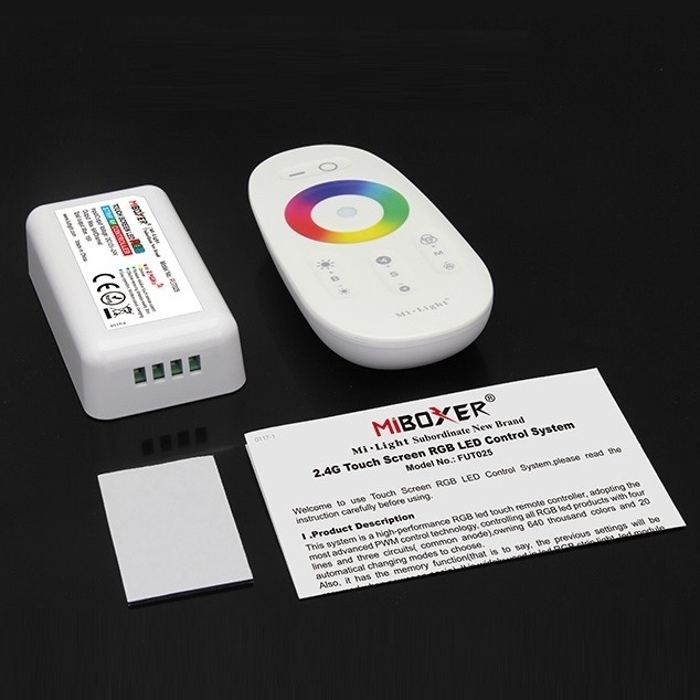 MiBoxer Mi.Light FUT025 2.4G RF RGB Led Controller Kits 12-24Vdc