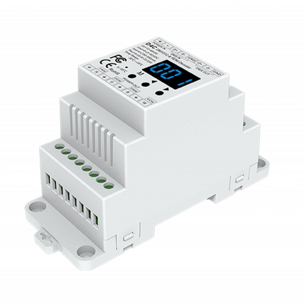 Skydance D4C(350-1200mA)/(150-500mA) 4CH Constant Current DMX512 & RDM Decoder