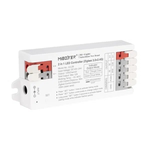 MiBoxer E2-ZR Single Color/Dual White 2 in 1 LED Controller Zigbee 3.0 +2.4G