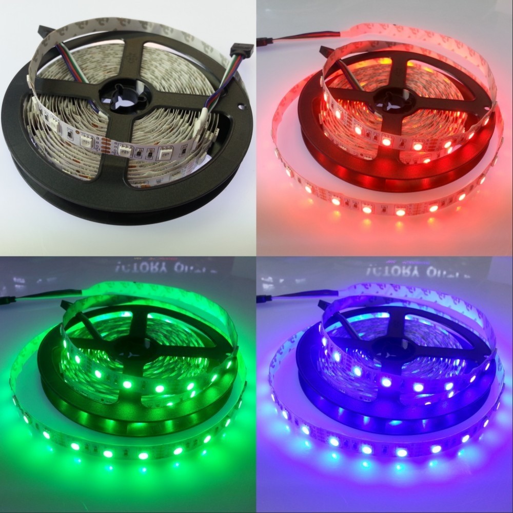 5050 RGB Flexible LED Strip Light 5 Meters 300 LEDs Non-waterproof