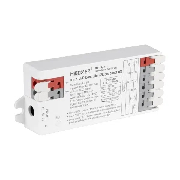 MiBoxer E3-ZR RGB RGBW RGB+CCT 3 in 1 LED Controller Zigbee 3.0 +2.4G