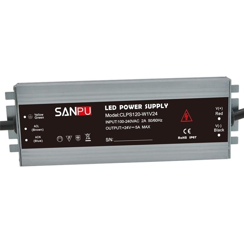 CLPS120-W1V24 SANPU Power Supply 120W Waterproof 24V 5A IP67 LED Driver