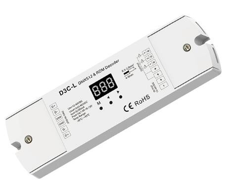 D3C-L-350mA Skydance Led Controller 3CH Constant Current DMX512 & RDM Decoder