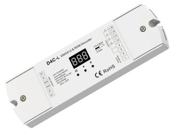 D4C-L-350mA Skydance DMX512 & RDM Decoder 4CH Constant Current