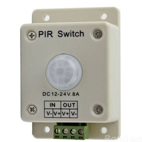 DC 12V-24V 8A infrared Motion PIR Sensor Switch Controller