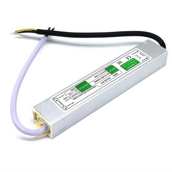 DC 12V 24V 24W IP67 Waterproof Power Supply AC to DC LED Driver Converter Transformer