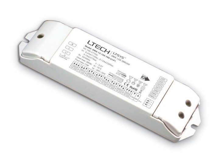 LTECH DMX-15-100-700-U1P1 15W Output LED DMX Dimming Driver