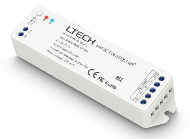 Ltech DMX-BT-AUDIO Led Controller MS Panel Music Driver Dimmer Decoder Control