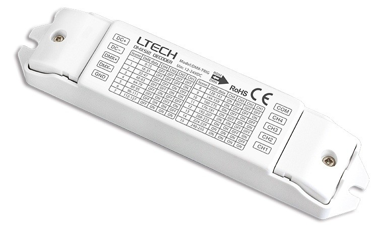 Ltech DMX-TRIG MS Panel Dmx512 Control System Decoder Dimmer Led Controller