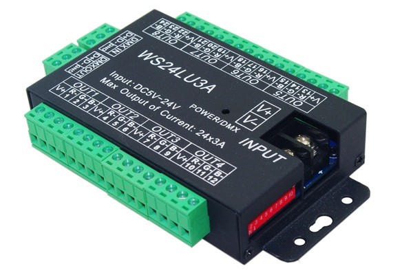 WS24LU3A 24 Channels Dmx Decoder Constant Pressure Common Anode