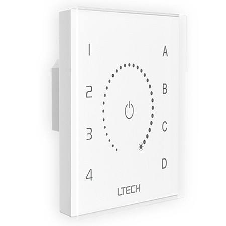 Ltech EDT1 DALI Touch Panel 4 Zones Dimming Controller DT8
