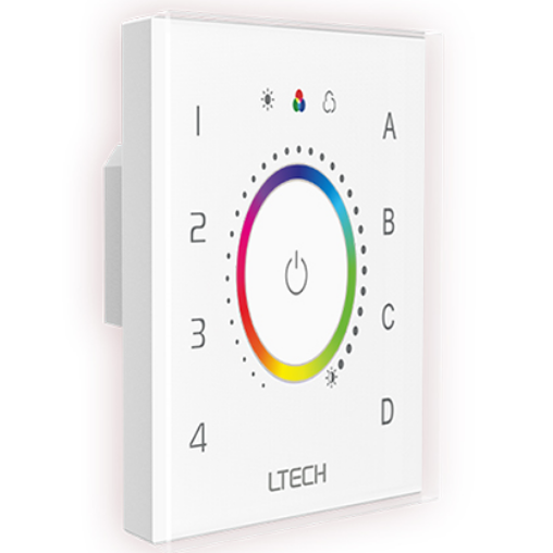 Ltech EDT3 DALI RGB 4 Zones Touch Panel Controller DT8