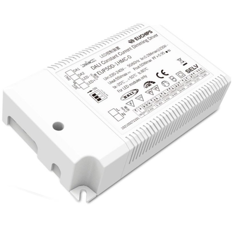 Euchips EUP50D-1HMC-0 50W DALI CC Led Driver 1ch 1050-1400mA
