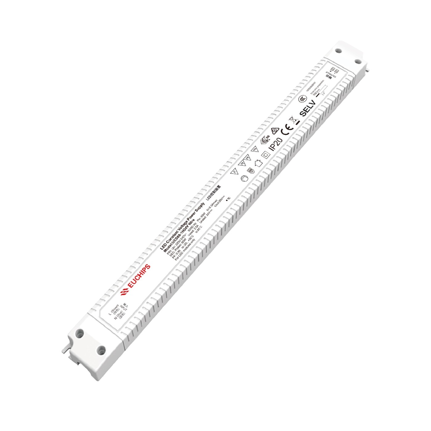 Euchips UCS60-1H24V 60W 24V DC Non-dimmable CV Led Driver Controller