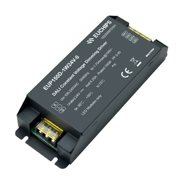 Euchips EUP150D-1W24V-0 24V DC 150W DALI CV Led Driver