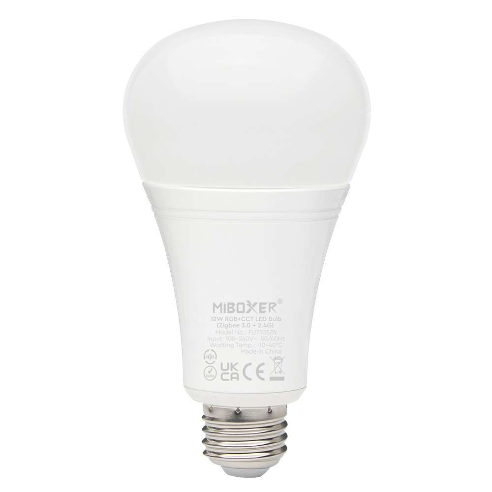 MiBoxer FUT105ZR 12W RGB+CCT E27 LED Bulb 1100Lm Zigbee 3.0 + 2.4G