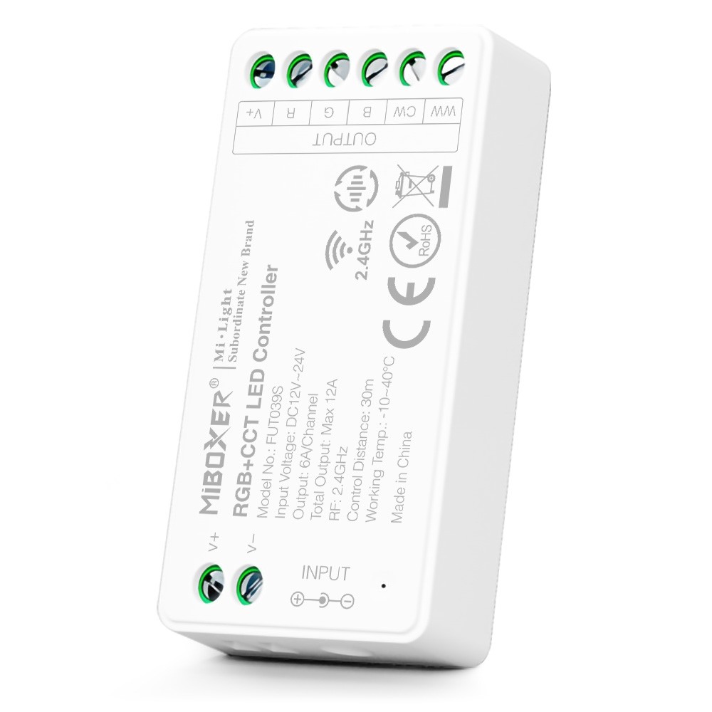 MiBoxer Mi.Light FUT035S 2.4G RGB+CCT Led Strip Controller 6A/CH DC12-24V