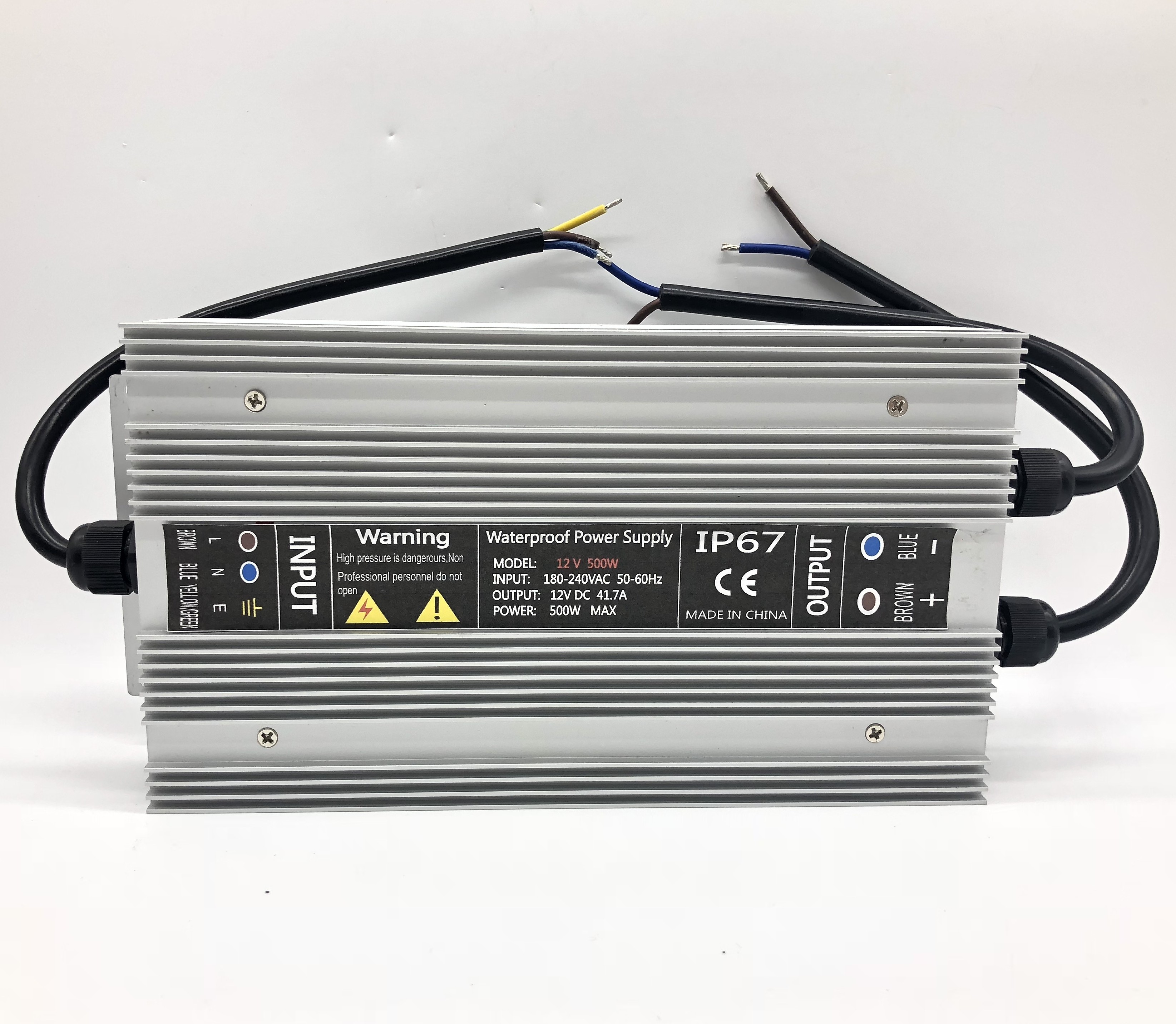 12V 24Vdc Output 500W LED Driver Transformer WaterproofIP67 Power Supply