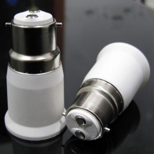 LED Lamp Adapter B22 to E27 Base Converter