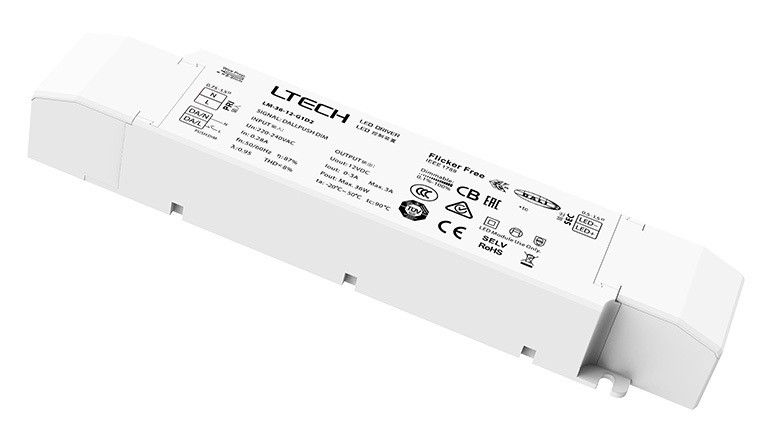 Ltech LM-36-12-G1D2 Dali Push DIM CV LED Intelligent Dimming Driver