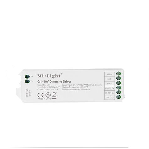 MiBoxer Mi.Light LS4 0-10V 1-10V 10V PWM Led Dimming Driver 2.4G