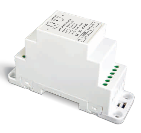 LTECH DIN-711-12A DIN-Rail 1-10V LED Dimming Driver 12-24V DC