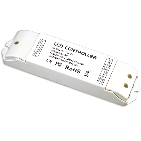 LTECH DIN-411-12A DIN-Rail LED Dimming Driver 0-10V 12A Output