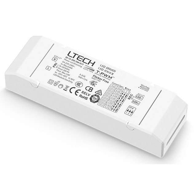 Ltech 12W 350-700mA SE-12-350-700-G1T CC Triac Driver