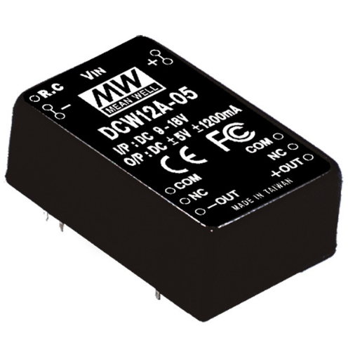 DCW12 12W DC-DC Mean Well Regulated Dual Output Converter Power Supply