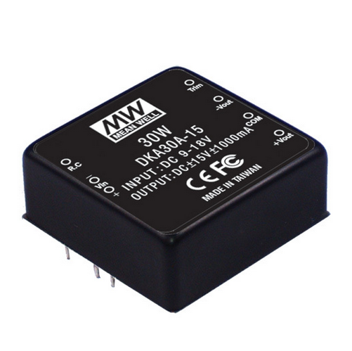 DKA30 25~30W DC-DC Mean Well Dual Output Converter Power Supply