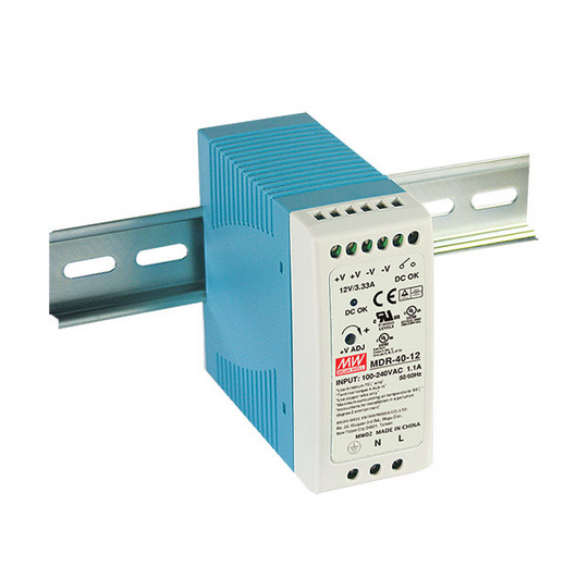 MDR-40 40W Mean Well Single Output Industrial DIN Rail Power Supply