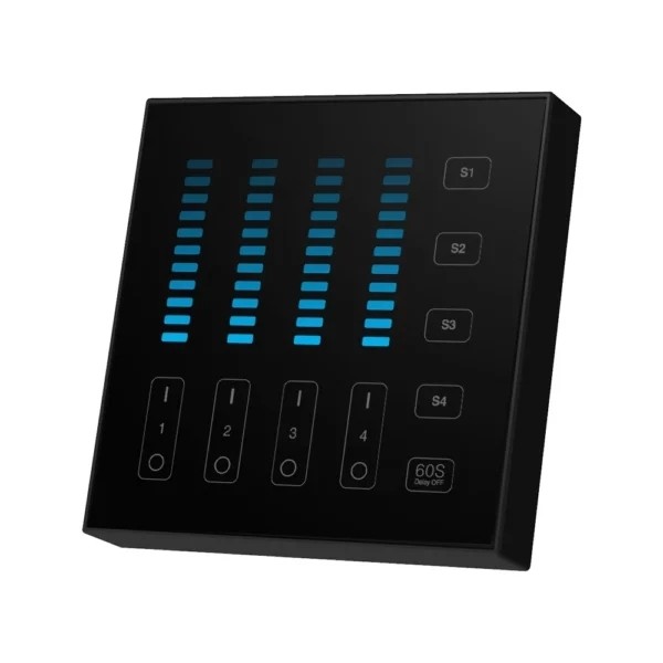 MiBoxer B5 4-Zone Brightness Touch Panel Remote 2.4G Save Scene 3Vdc