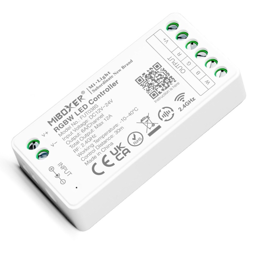 MiBoxer Mi.Light FUT038S 2.4G RGBW Led Strip Controller 6A/CH DC12-24V