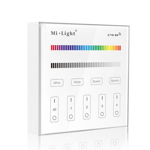 MiBoxer Mi.Light B3 RGB RGBW 4-Zone Touch Panel Remote Controller 2.4G 3Vdc