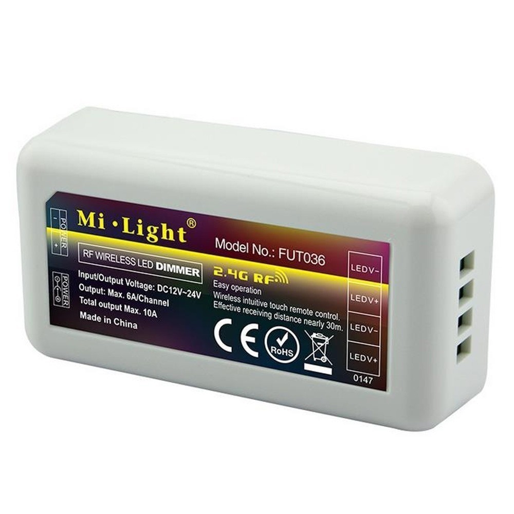 MiBoxer Mi.Light FUT036 Single Color LED Strip Controller 2.4G 12-24Vdc