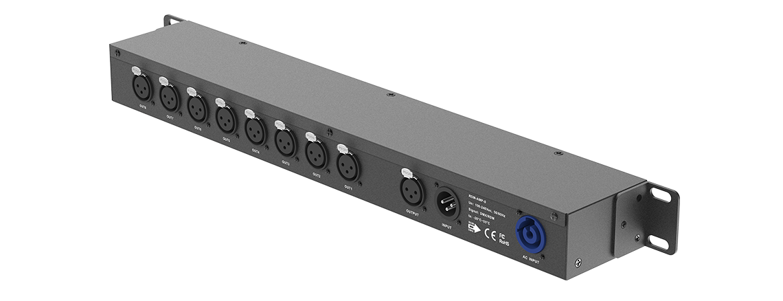 RDM-AMP-8 Ltech Dmx512 Rdm Signal Amplifier Driver Dimmer Decoder Control Led Controller