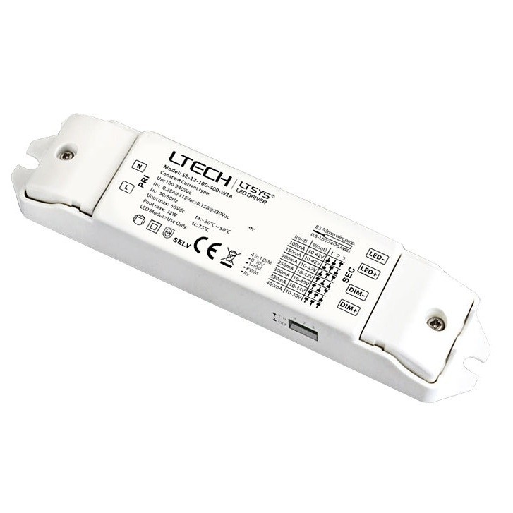 Ltech LED Dimming SE-12-100-400-W1A 12W 100-400mA 4 in 1 LED Intelligent Driver