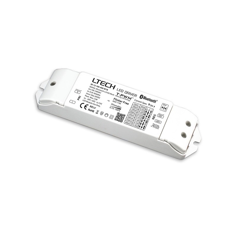 Ltech SE-12-100-400-W1B 9-42Vdc Output CC Intelligent LED Driver