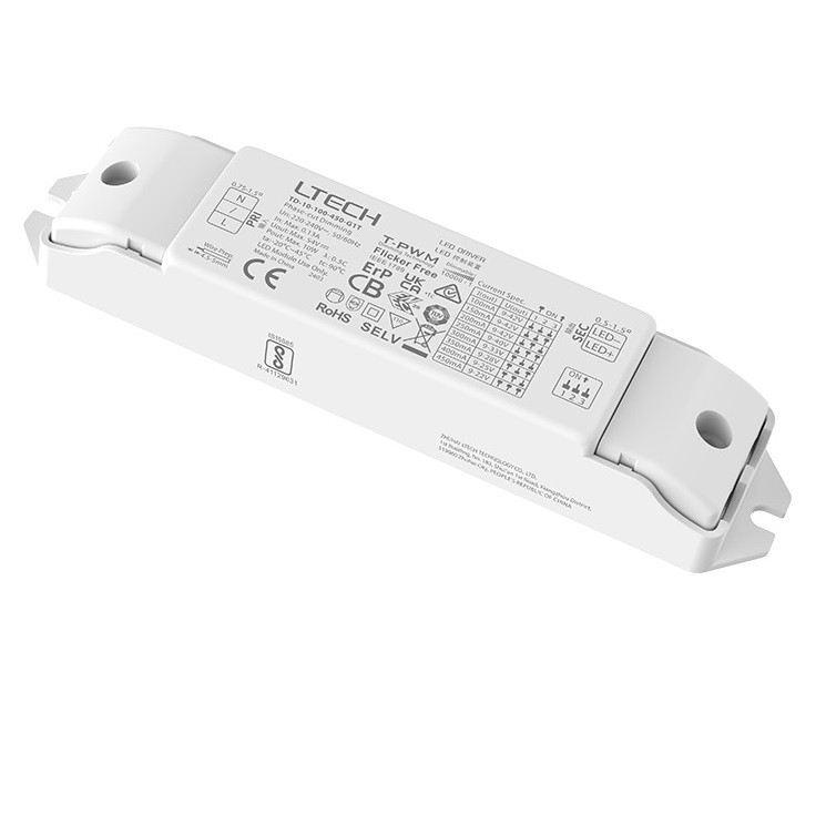 Ltech TD-10-100-450-G1T 10W CC Triac ELV LED Driver 220-240Vac 100-450mA
