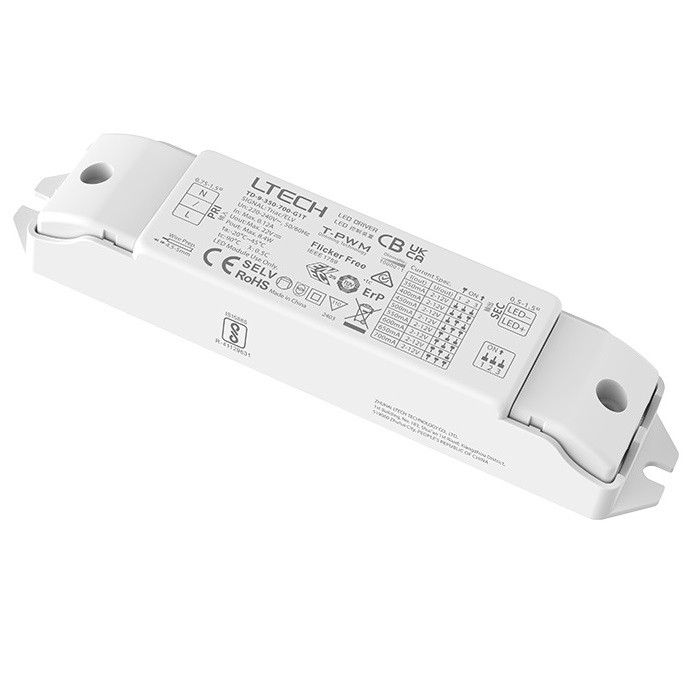 Ltech TD-9-350-700-G1T 9W CC Triac LED Driver 220-240Vac 350-700mA