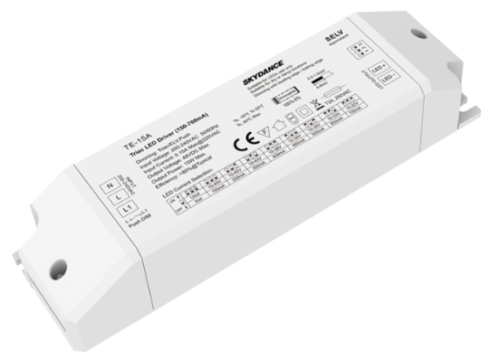 TE-15A Skydance Led Controller 15W 150-700mA Multi-Current SwitchDim Triac Dimmable LED Driver
