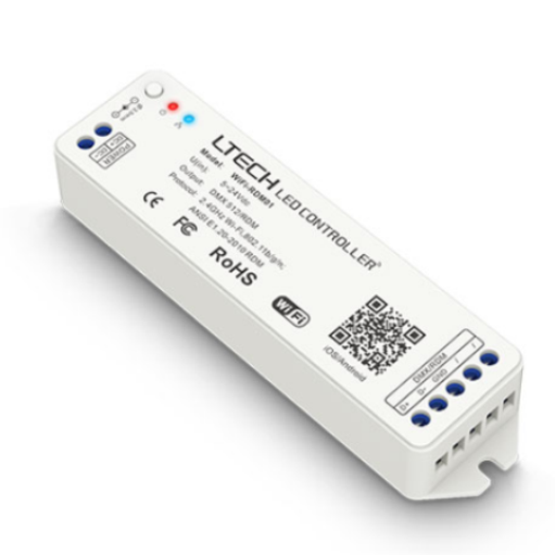 WiFi-RDM01 LTECH RDM 5-24V DC LED WiFi Controller Output DMX512/RDM