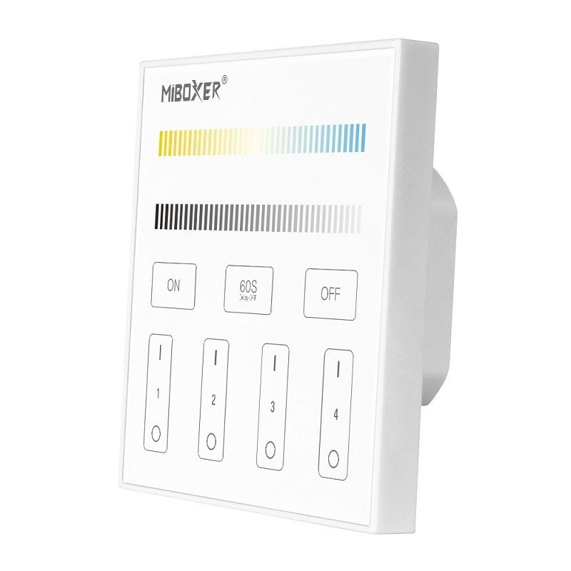 MiBoxer X2 4 Zones DMX512 Dual White Master Controller 2.4G 100-240Vac